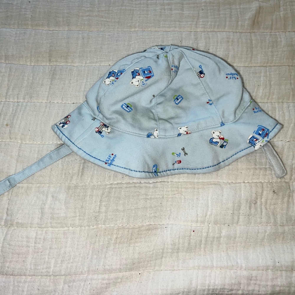 Nursery Rhyme Soft Blue Baby Hat